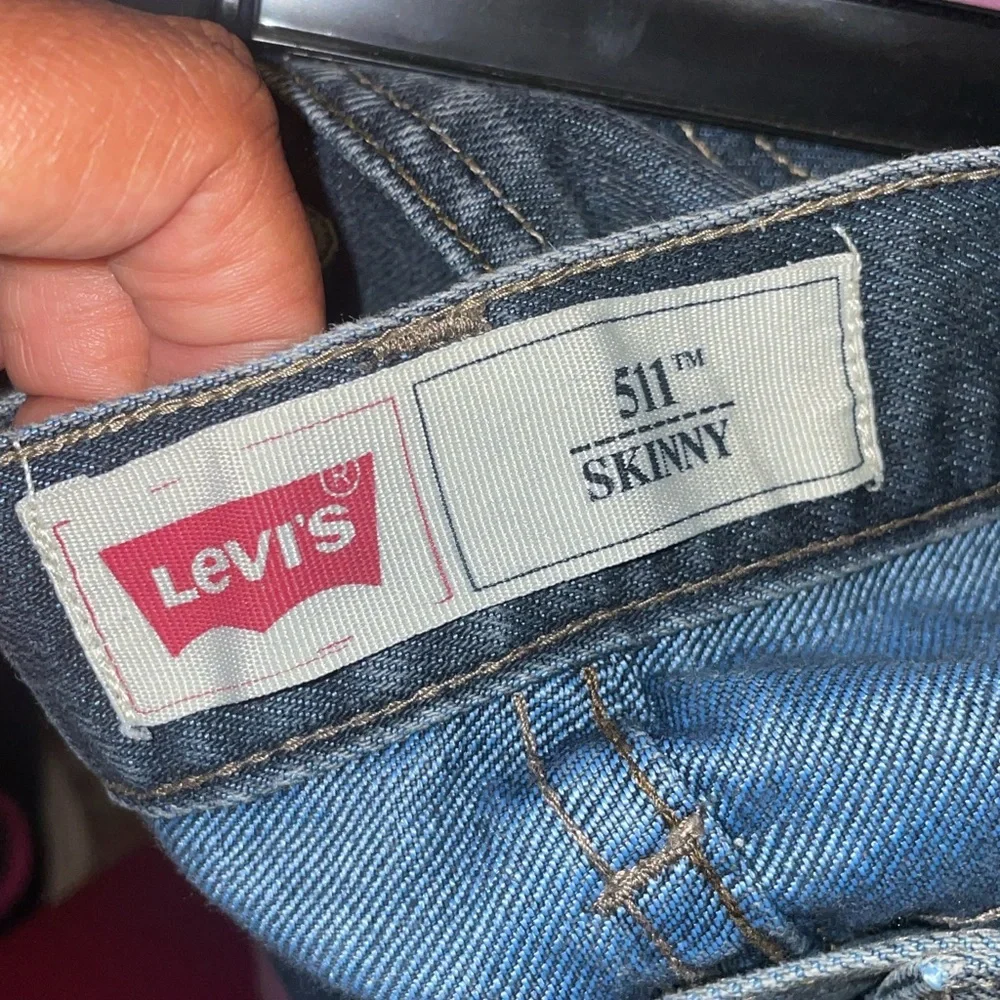 Levi's Blue Jean Shorts Relaxed Fit fringe - Picture 3 of 3